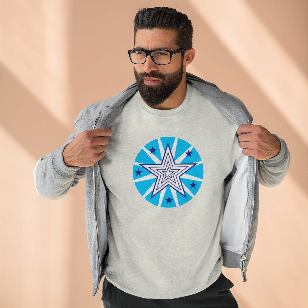 Super Power Art_Star_Unisex Premium Crewneck Sweatshirt