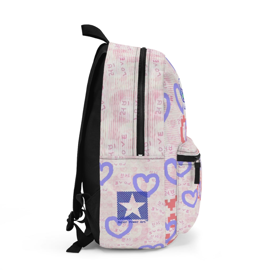 Insook Hwang's art_ Happy heart_UFO_Fun trip Backpack