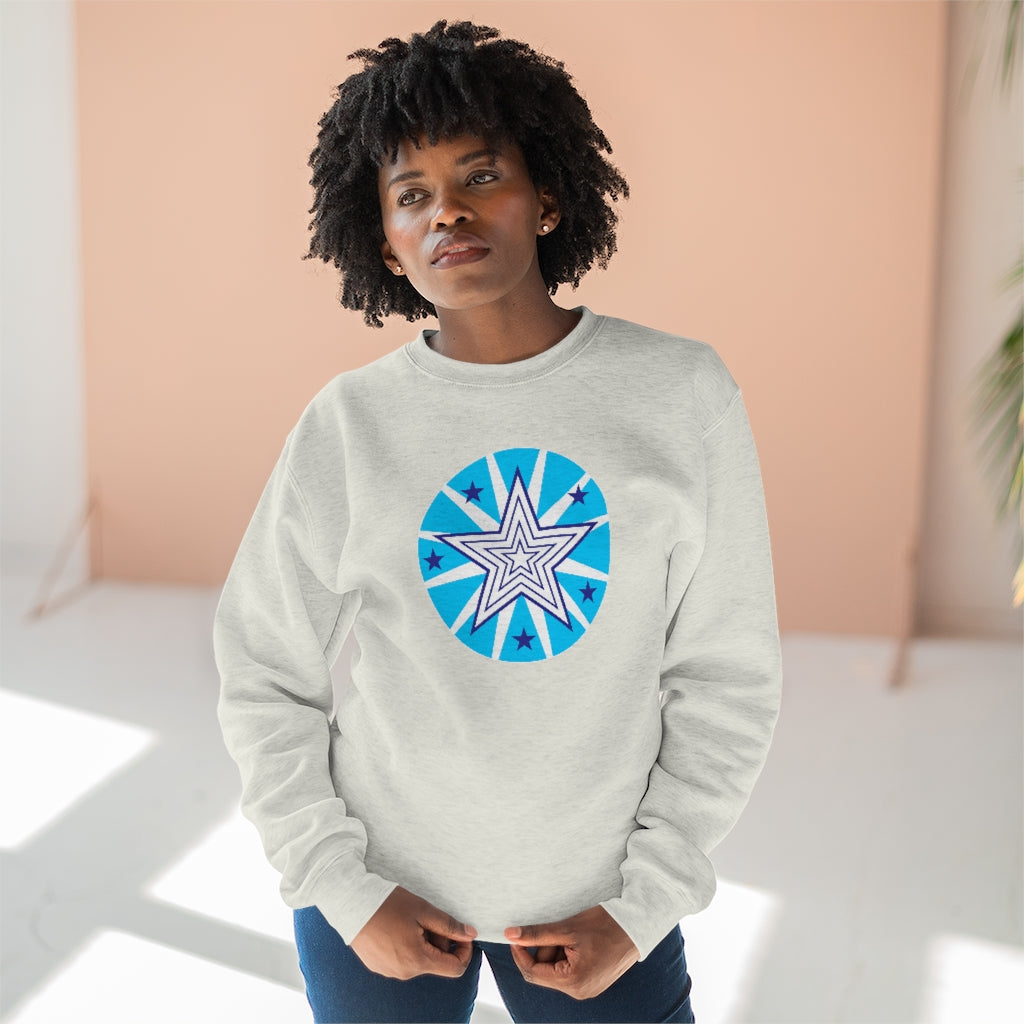 Super Power Art_Star_Unisex Premium Crewneck Sweatshirt