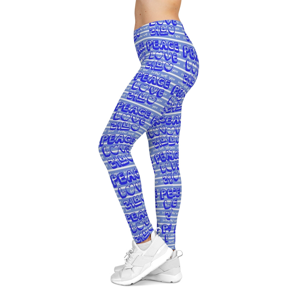 Insook Hwang's art_Love & Peace_Women's AOP Leggings