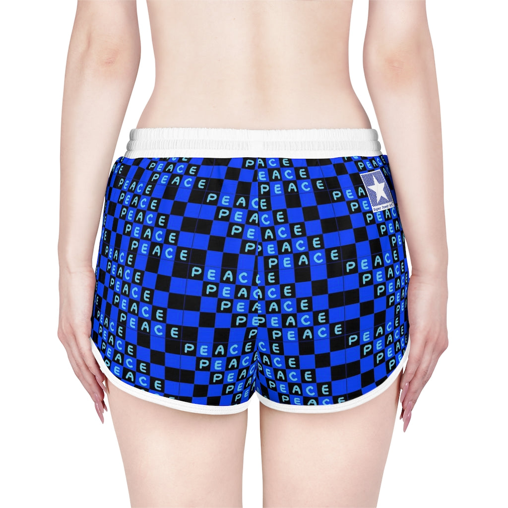 Insook Hwang's art_Love & Peace_Women's Relaxed Shorts (AOP)