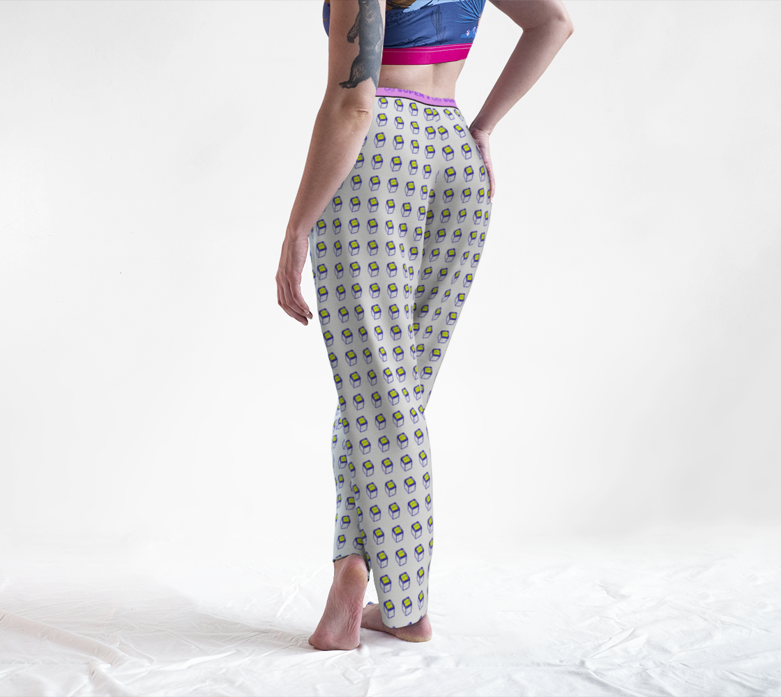 Insook Hwang's Art_Lounge Pants_Monitor Peace_white_pink