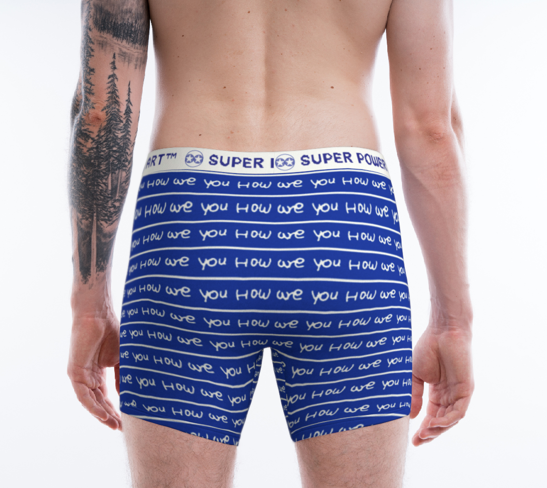 Insook Hwang's art_Boxer Briefs_Howareyou_stripes_blue#1