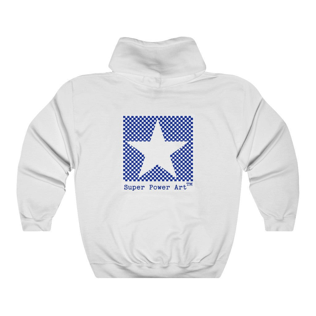 Insook Hwang's art_Super Power Art (Logo)_Unisex Heavy Blend™ Hooded Sweatshirt_DTG