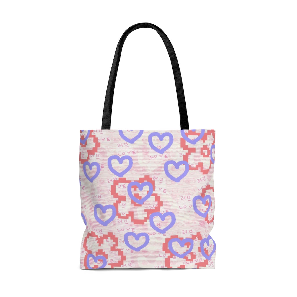 Insook Hwangs Tote Bag _ Happy Hearts_AOP