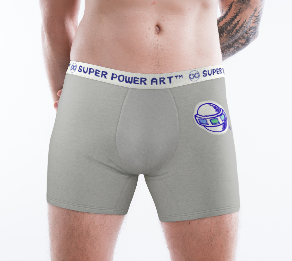 Insook Hwang's art_Boxer Briefs_UFO_Gray#1whiteband