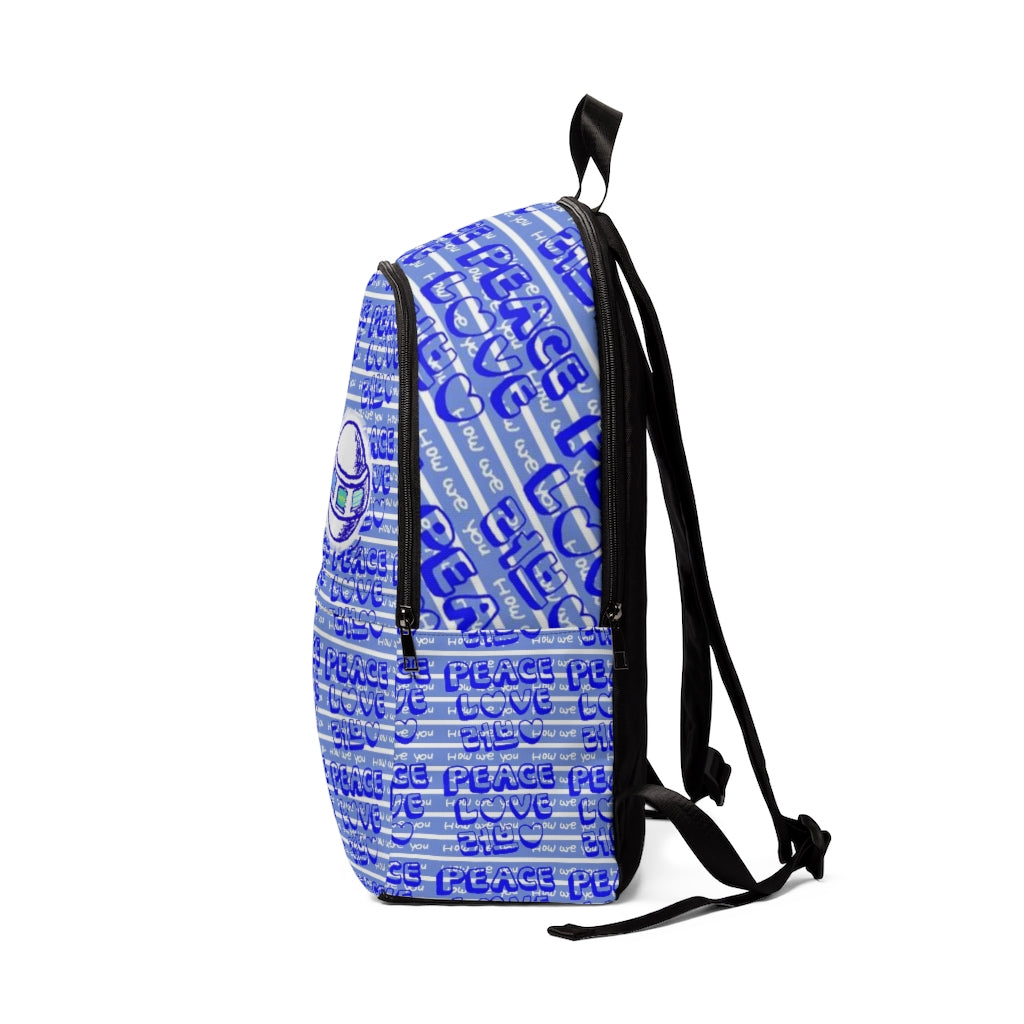 Insook Hwang's art_UFO_Love and Peace_AOP Unisex Fabric Backpack