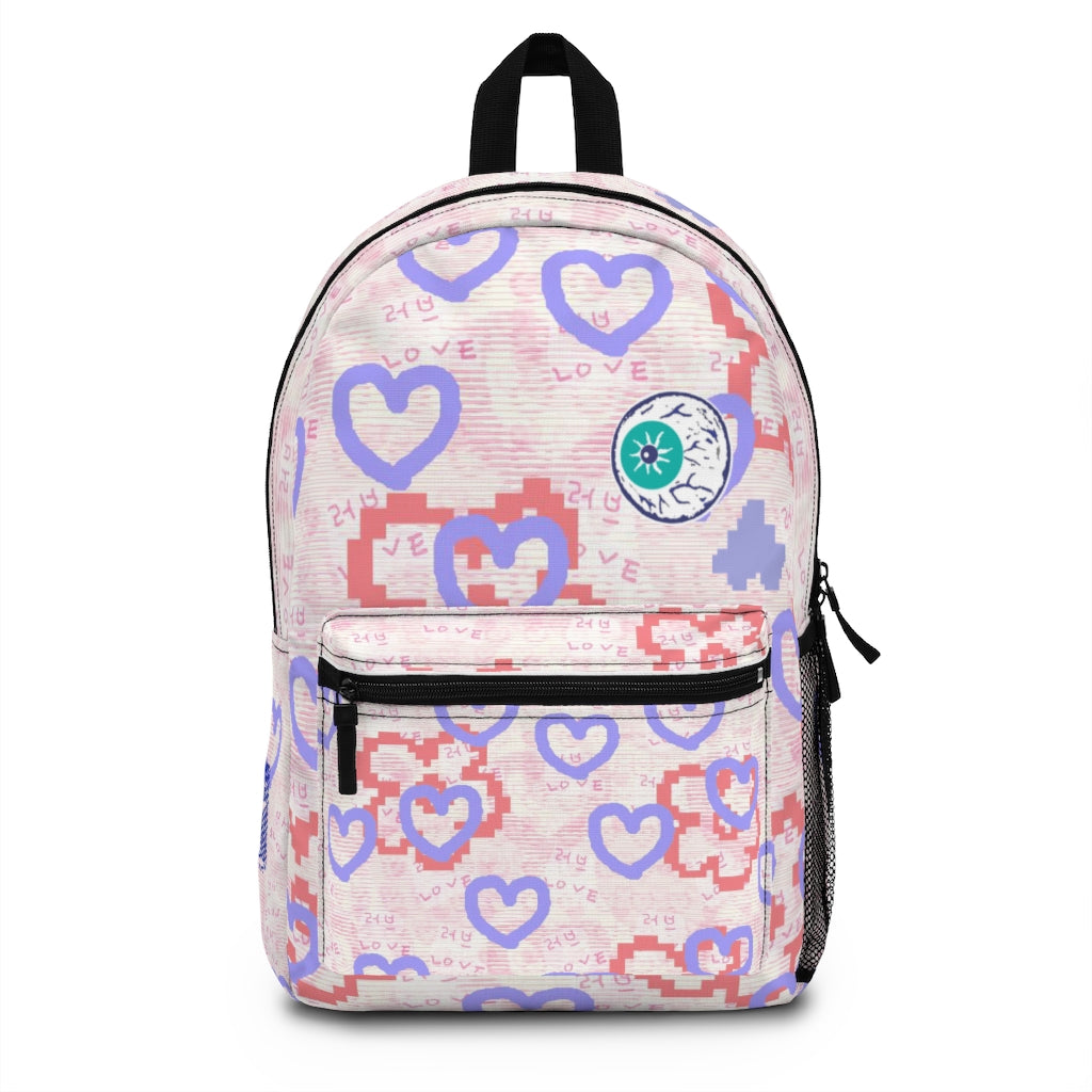 Insook Hwang's art_ Happy heart_Eyeball_Fun trip Backpack