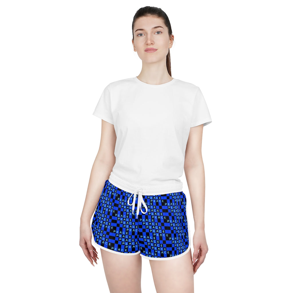 Insook Hwang's art_Love & Peace_Women's Relaxed Shorts (AOP)