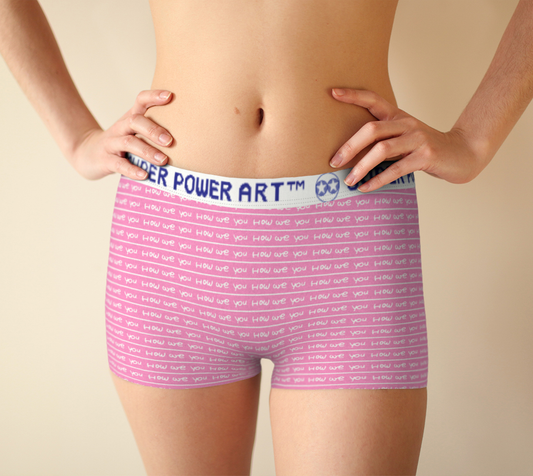 Insook Hwang's Art_Super Power Art_Boyshorts_pink