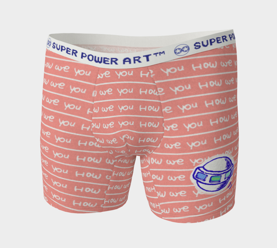 Insook Hwang's art_Boxer Briefs_UFO_Howareyou_stripes_orange#1