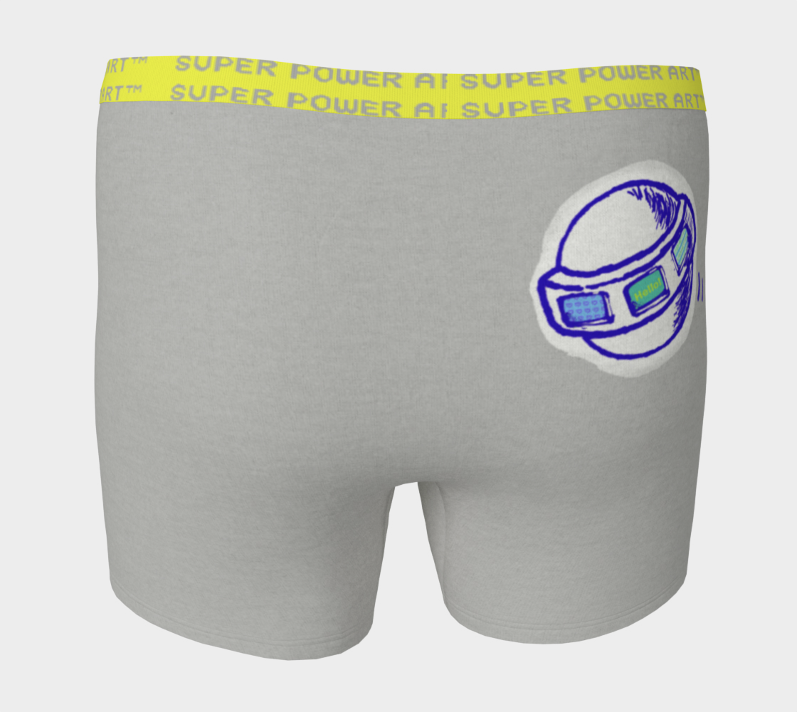 Insook Hwang's art_Boxer Briefs_UFO_Gray#1_yellowband