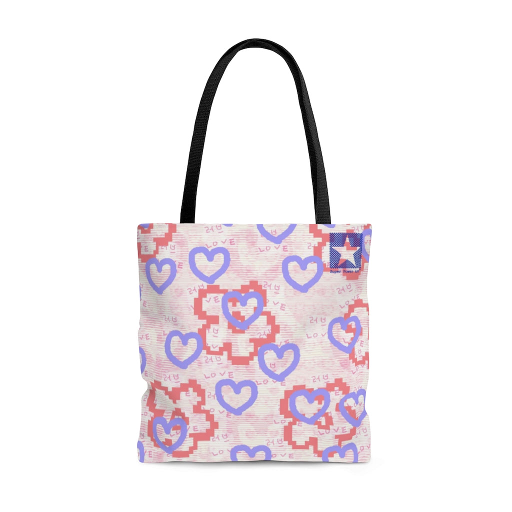 Insook Hwangs Tote Bag _ Happy Hearts_AOP