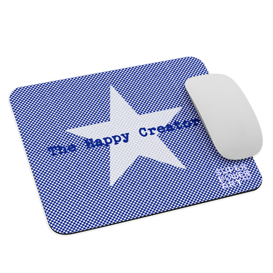 Insook Hwang's Art_The Happy Creator_Mouse pad_Blue