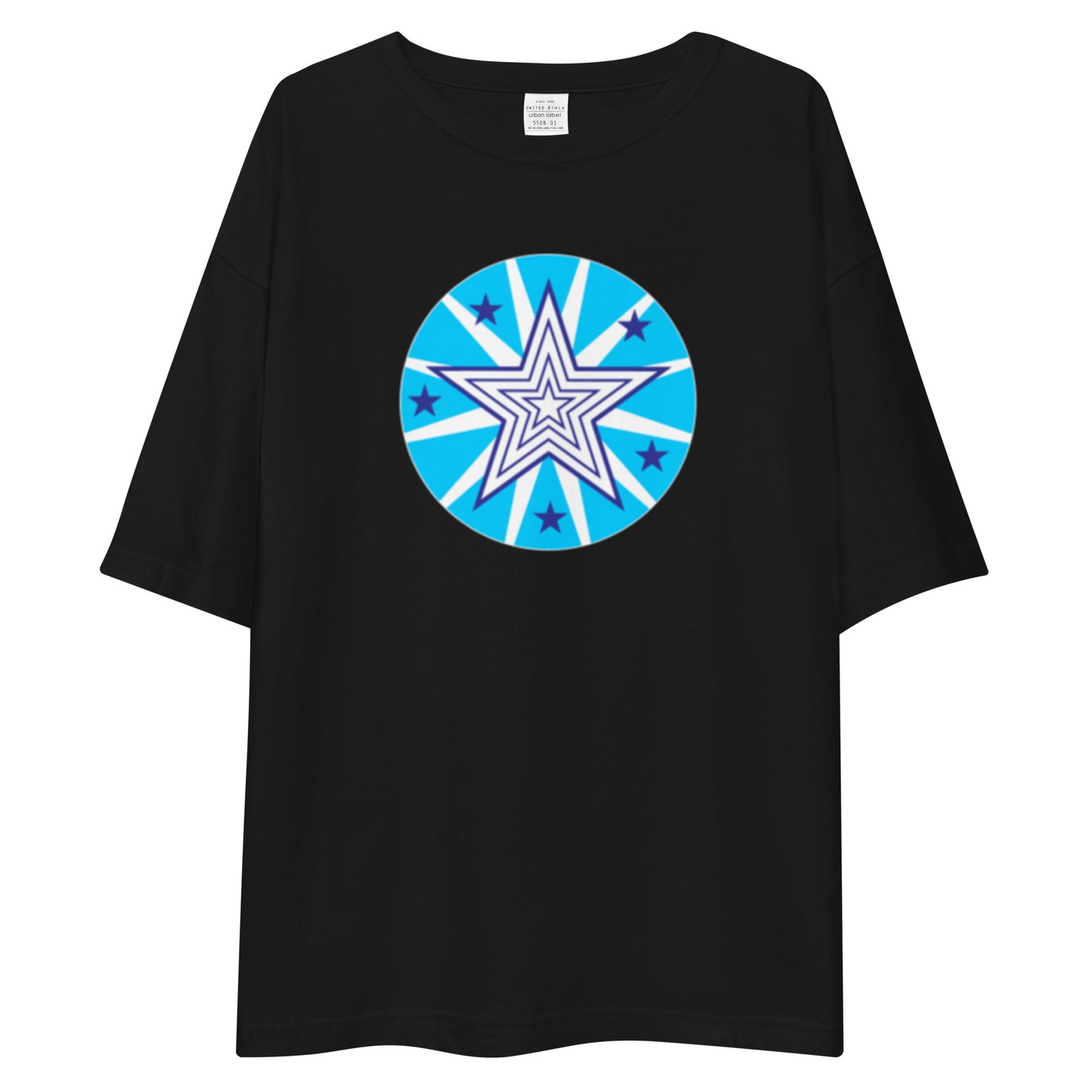 Insook Hwang's art_Star#2_Back(Be A Happy Creator!)_DTG Unisex oversized t-shirt(five colors)