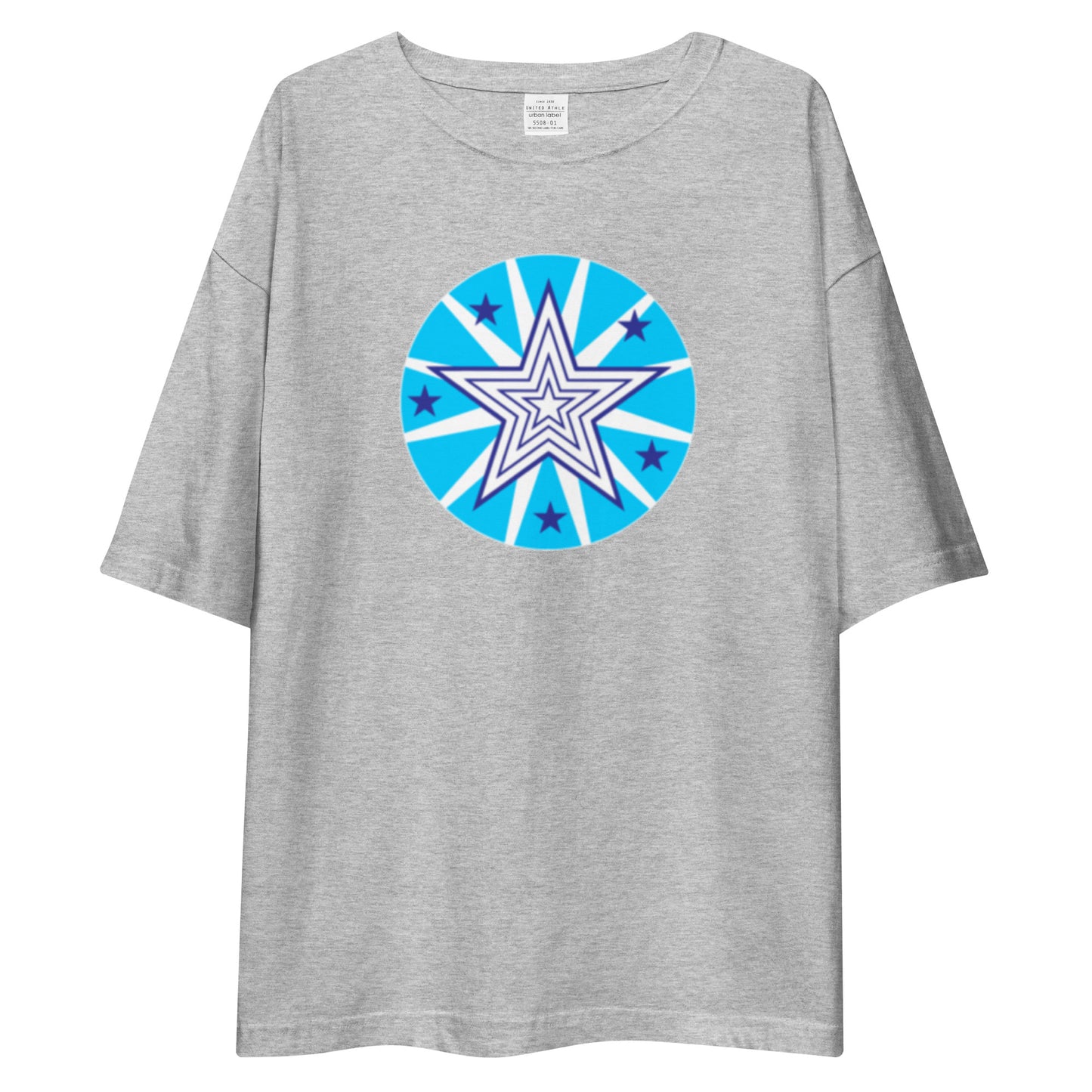 Insook Hwang's art_Star#2_Back(Be A Happy Creator!)_DTG Unisex oversized t-shirt(five colors)