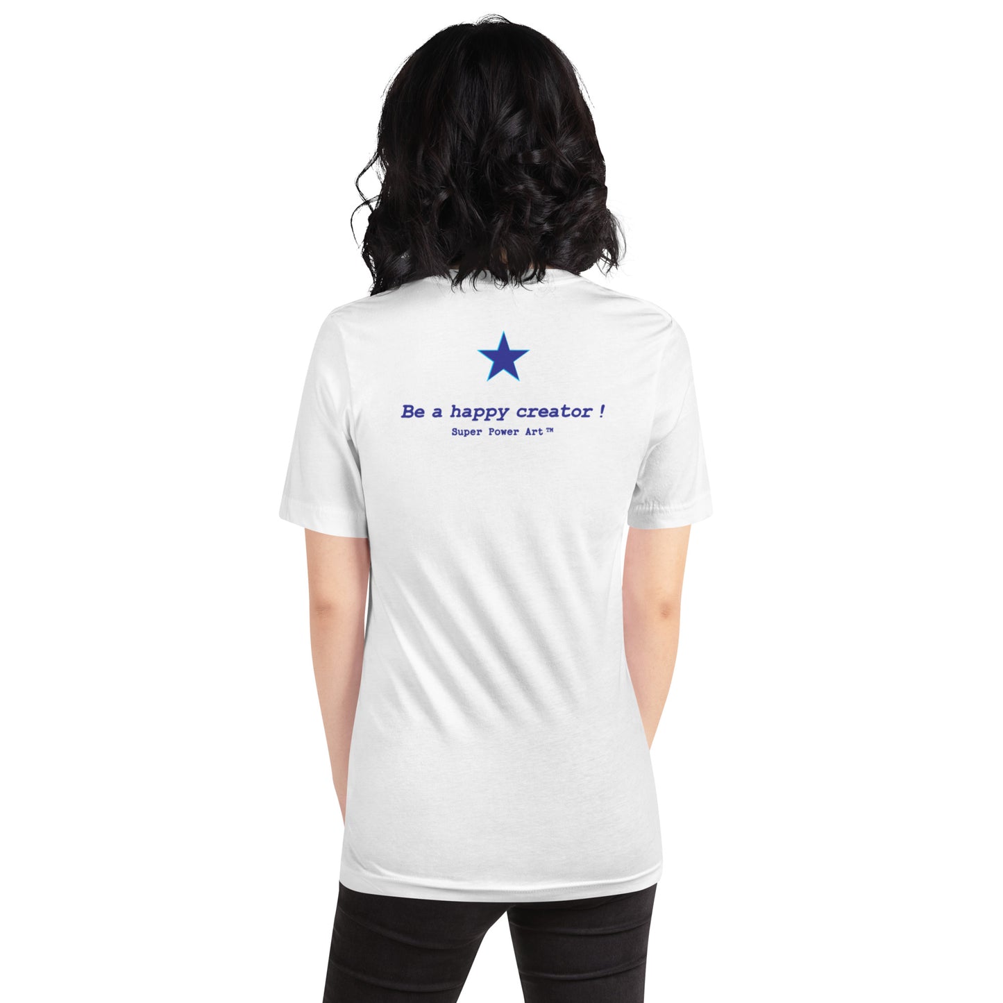 Insook Hwang's Super Star Unisex t-shirt (white, pink)