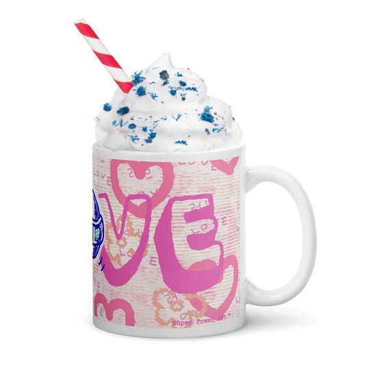 Insook Hwang's art_Live(Love and Live)_#10(pink text, 11Oz)