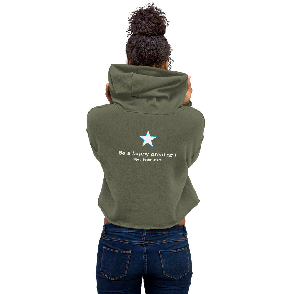 Womens-Cropped-hoodie-military-green-back_Star_Superpowerart